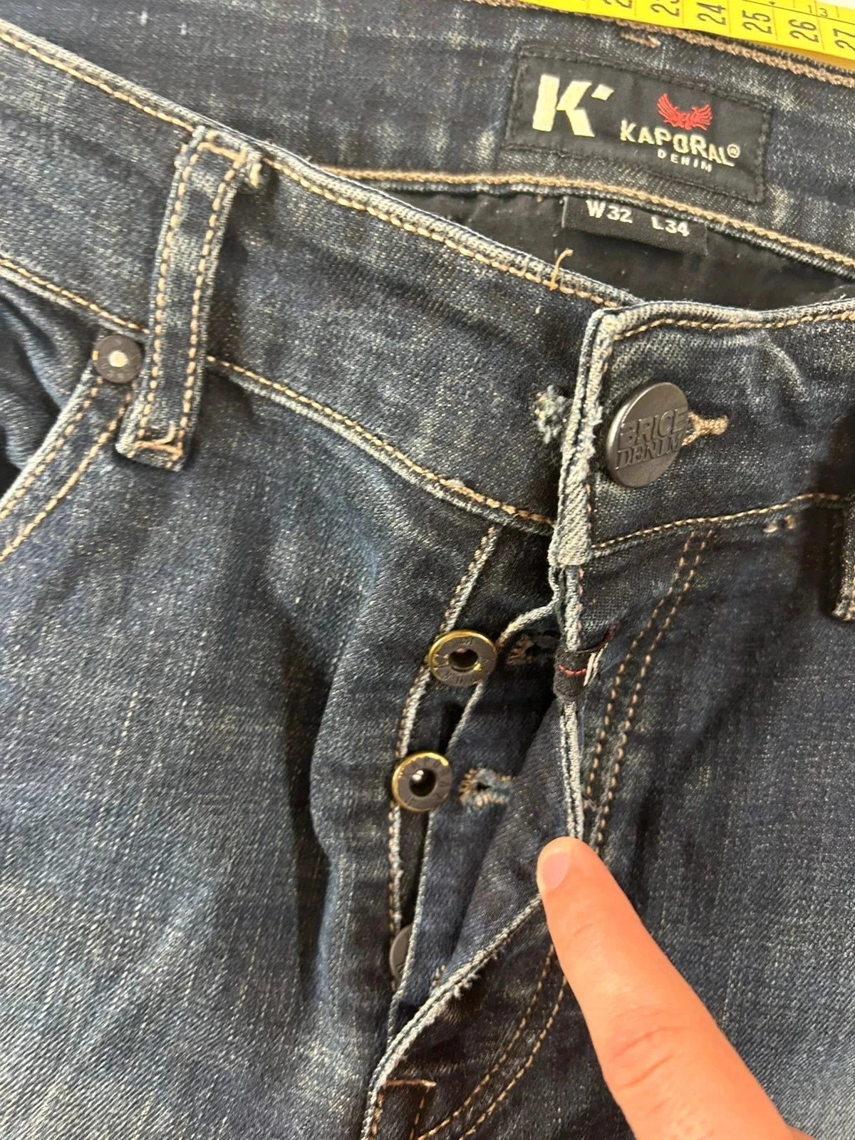 Marineblauwe kaporal jeans w32 l34 vintage stijl y2k – photo 10